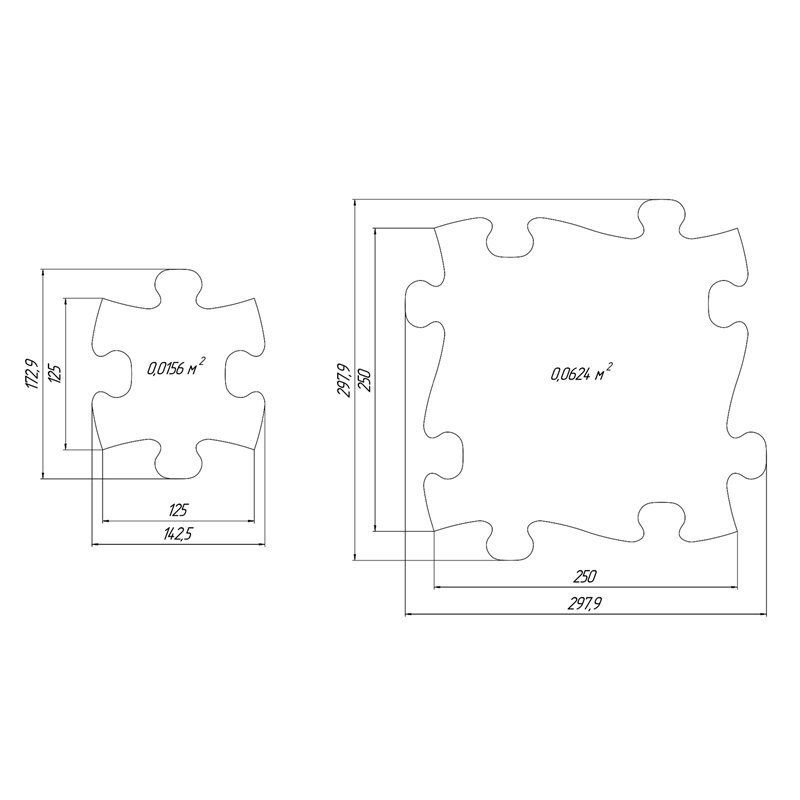 Muffik Covoras ortopedic senzorial puzzle set XXL A