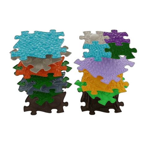 Muffik Covoras ortopedic senzorial tip puzzle Set Valgus 15 piese
