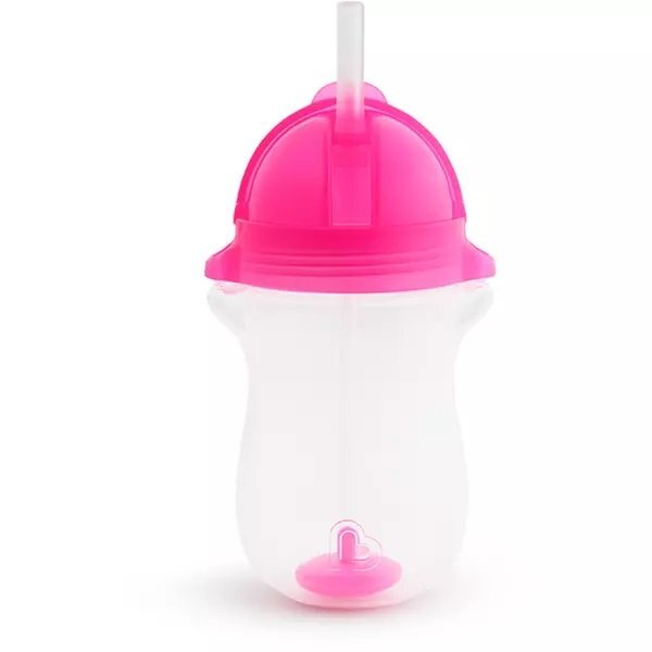 Munchkin Cana Any Angle Click Lock cu pai flexibil 12L+ 296ml pink