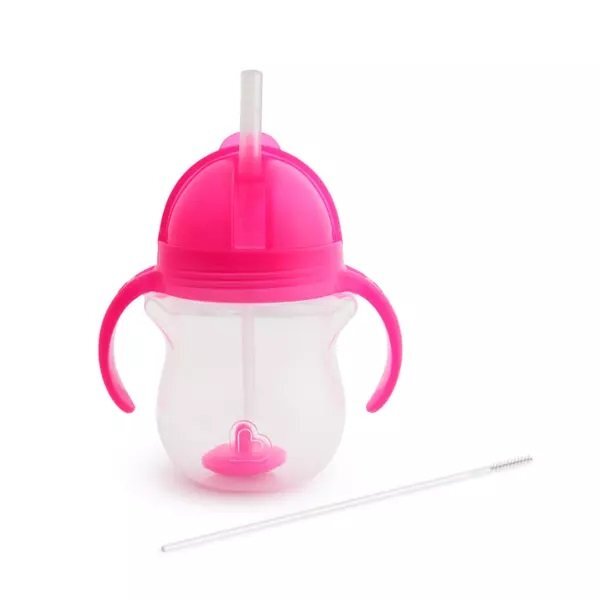 Munchkin Cana Any Angle Click Lock cu pai flexibil si manere 6L+ 207ml pink