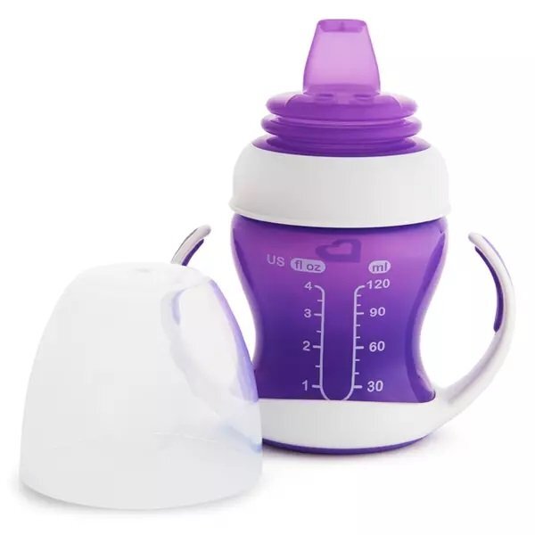 Munchkin Cana Gentle cu manere 118 ml 4L+ purple