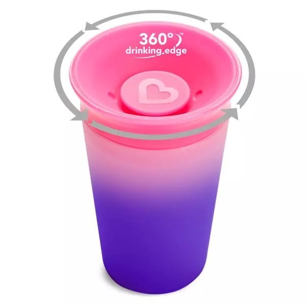 Munchkin Cana Miracle 360 Colour Change 266ml 12L+ pink