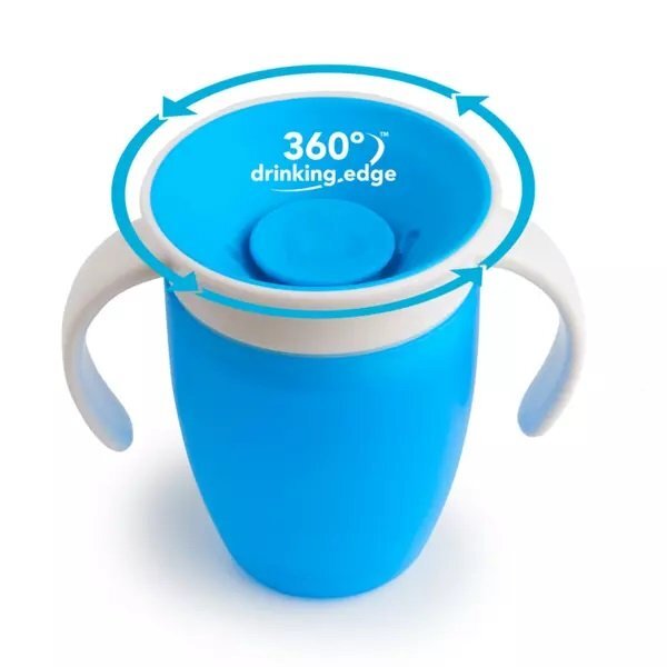 Munchkin Cana Miracle 360 cu manere 207ml 6L+ blue