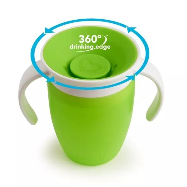 Munchkin Cana Miracle 360 cu manere 207ml 6L+ green