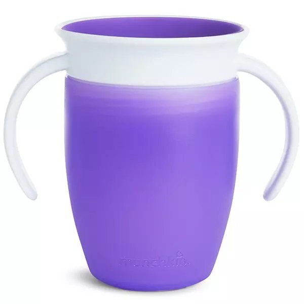 Munchkin Cana Miracle 360 cu manere 207ml 6L+ purple