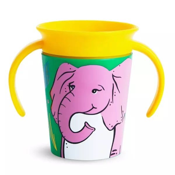 Munchkin Cana Miracle 360 cu manere WildLove 177ml 6L+ elephant