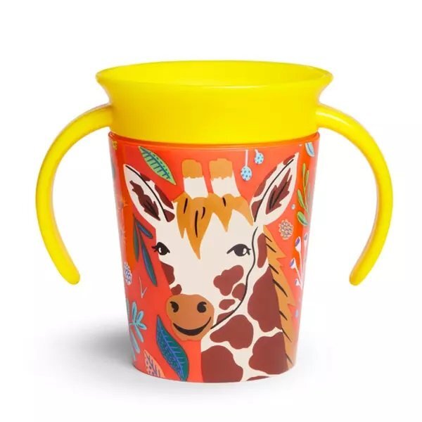 Munchkin Cana Miracle 360 cu manere WildLove 177ml 6L+ giraffe