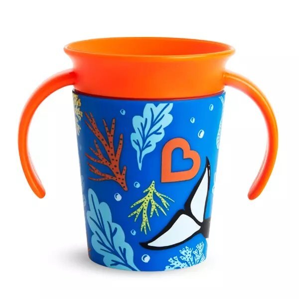 Munchkin Cana Miracle 360 cu manere WildLove 177ml 6L+ orca whale