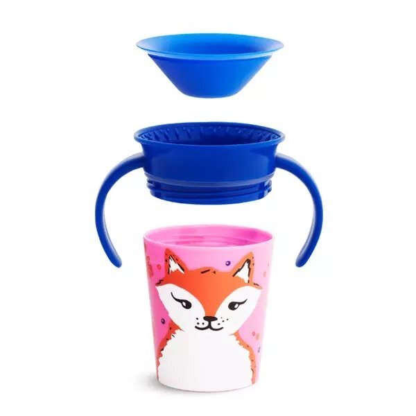 Munchkin Cana Miracle 360 cu manere WildLove 177ml 6L+ red fox