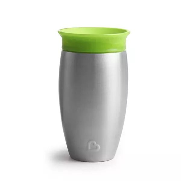 Munchkin Cana Miracle 360 Stainless Steel 296ml 12L+ green
