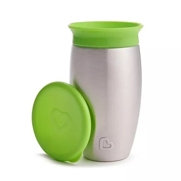 Munchkin Cana Miracle 360 Stainless Steel 296ml 12L+ green