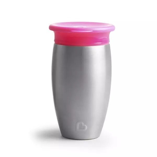 Munchkin Cana Miracle 360 Stainless Steel 296ml 12L+ pink