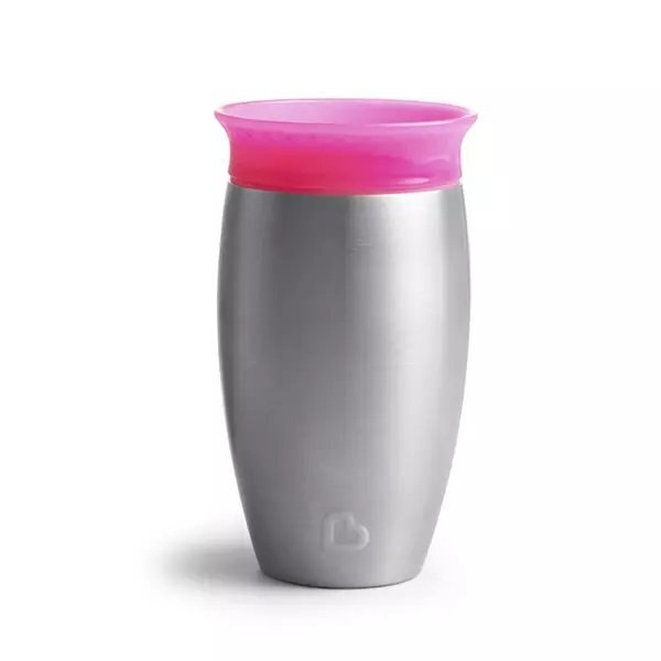 Munchkin Cana Miracle 360 Stainless Steel 296ml 12L+ pink