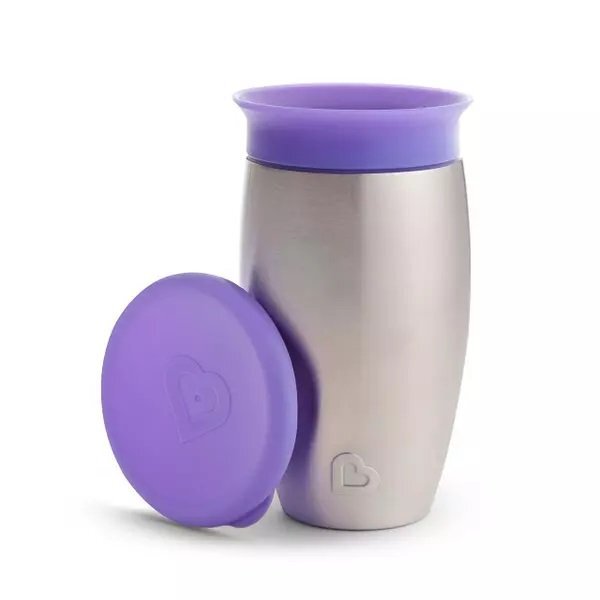 Munchkin Cana Miracle 360 Stainless Steel 296ml 12L+ purple