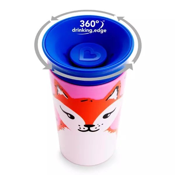 Munchkin Cana Miracle 360 Wildlove 266ml 12L+ red fox