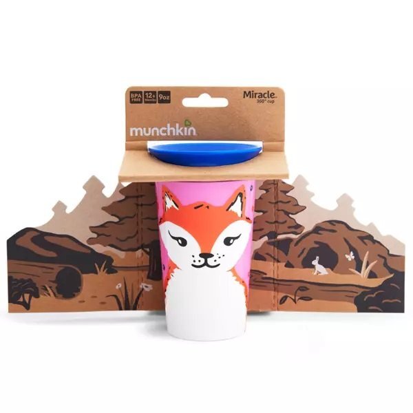 Munchkin Cana Miracle 360 Wildlove 266ml 12L+ red fox