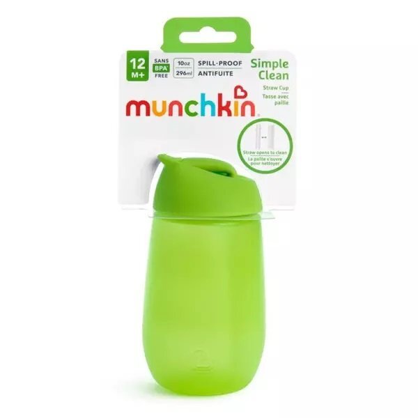 Munchkin Cana Simple Clean cu pai 296ml 12L+ green