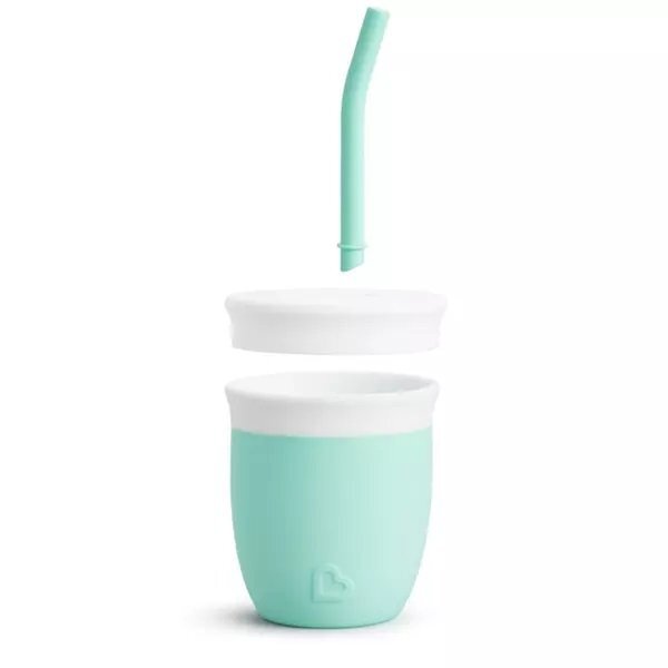 Munchkin Canuta Cest Silicone din silicon cu pai 118ml 6L+ mint