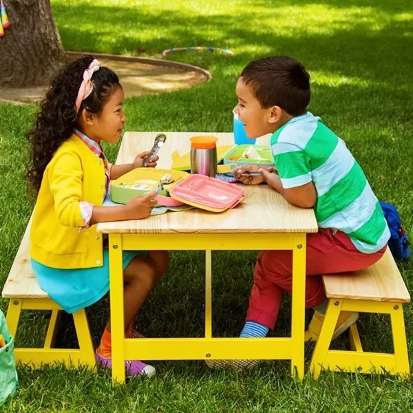 Munchkin Cutie Bento Lunch cu ustensile din inox 18L+ green