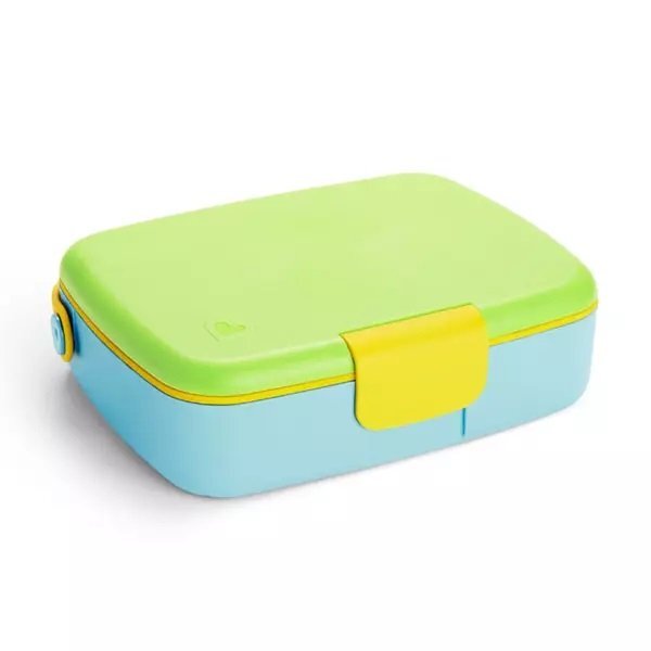 Munchkin Cutie Bento Lunch cu ustensile din inox 18L+ green