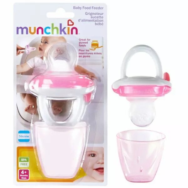 Munchkin Dispozitiv de hranire din silicon 4L+ pink