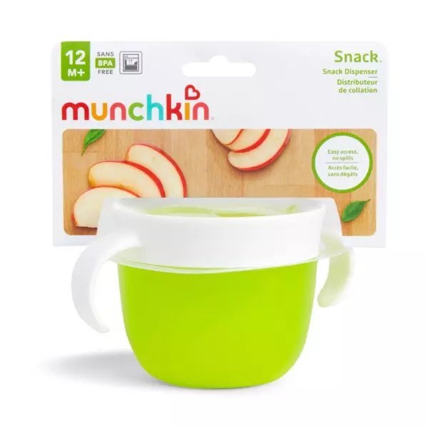 Munchkin Recipient pentru gustari Snack 12L+ green