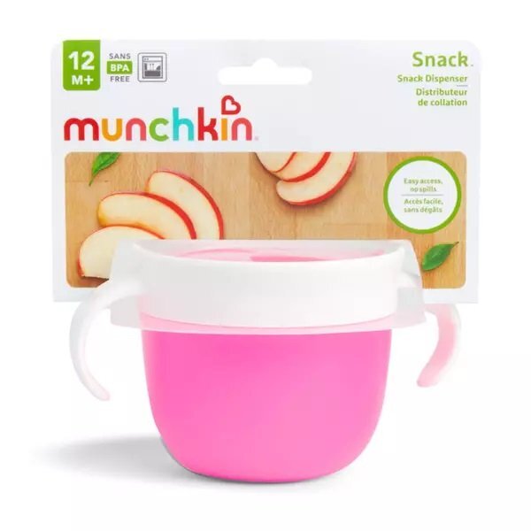 Munchkin Recipient pentru gustari Snack 12L+ pink