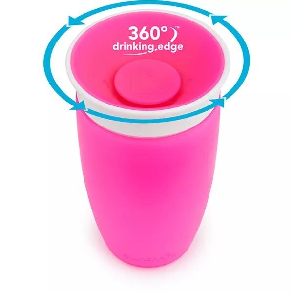 Munchkin Set 2 cani Miracle 360 296ml 12L+ pinkpurple