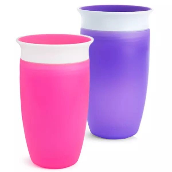 Munchkin Set 2 cani Miracle 360 296ml 12L+ pinkpurple