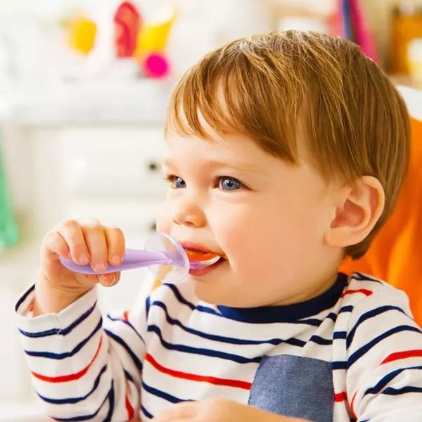 Munchkin Set 2 lingurite pentru bebelusi Gentle Scoop 6L+ bluegreen