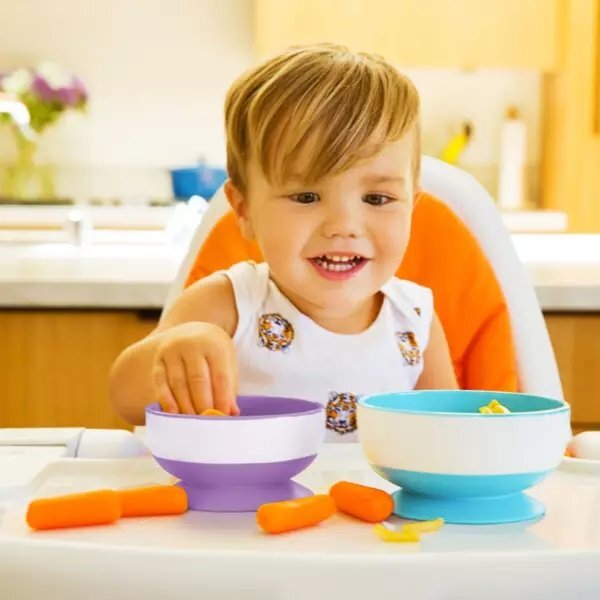 Munchkin Set 3 boluri Stay Put cu ventuza dimensiuni variate 6L+