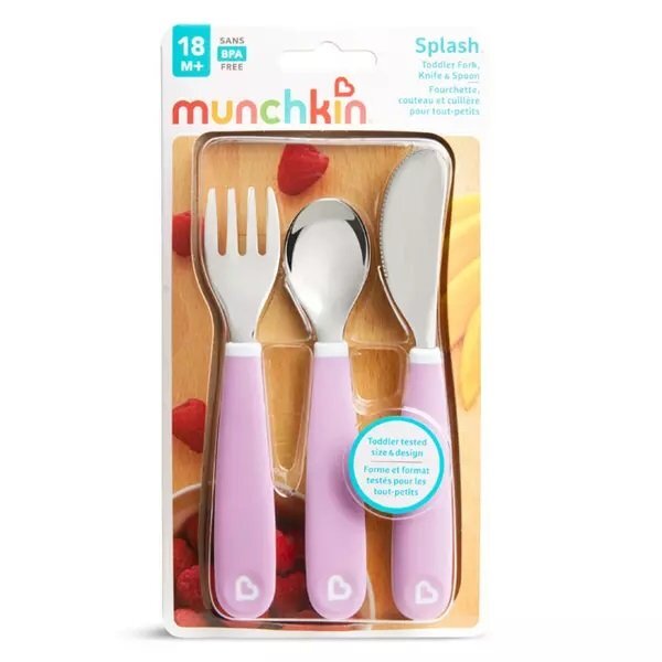 Munchkin Set 3 tacamuri pentru copii Splash 18L+ light purple