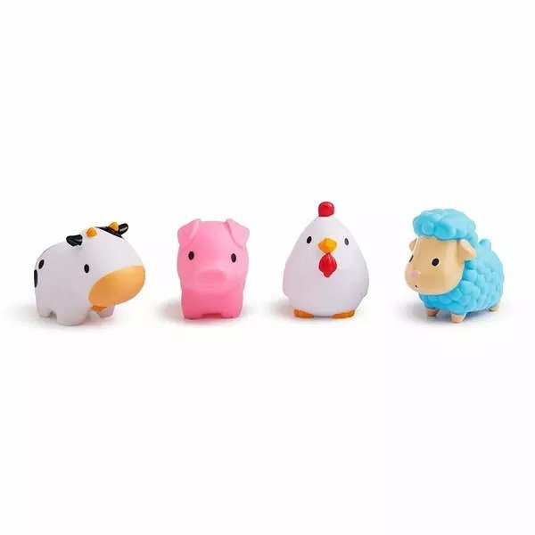 Munchkin Set 4 jucarii de baie Farm 10L+