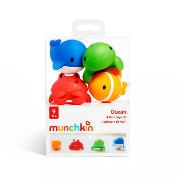 Munchkin Set 4 jucarii de baie Ocean 10L+