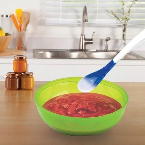 Munchkin Set 4 lingurite pentru bebelusi White Hot cu senzor de temperatura 4L+