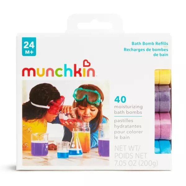 Munchkin Set 40 tablete de baie rezerve Colour Buddies 24L+