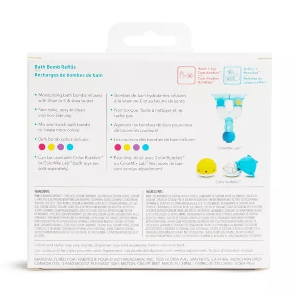 Munchkin Set 40 tablete de baie rezerve Colour Buddies 24L+