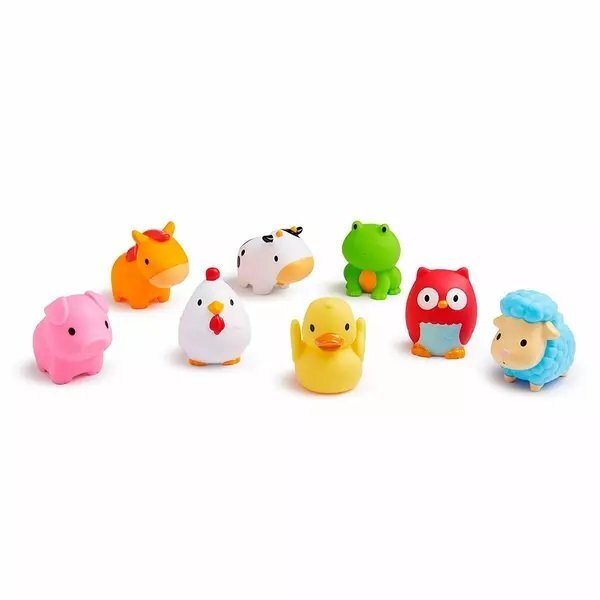 Munchkin Set 8 jucarii de baie Farm 10L+
