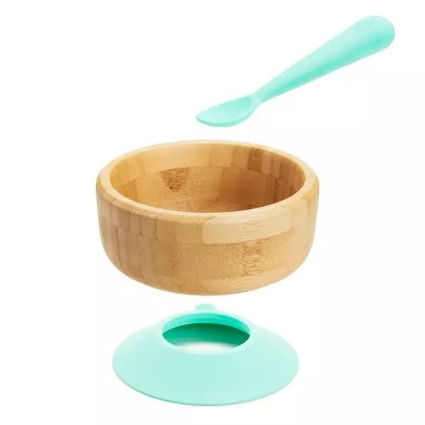 Munchkin Set de masa Bambou bol + lingura 6L+