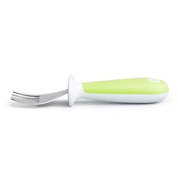 Munchkin Set furculita si lingurita pentru copii Raise 12L+ light green