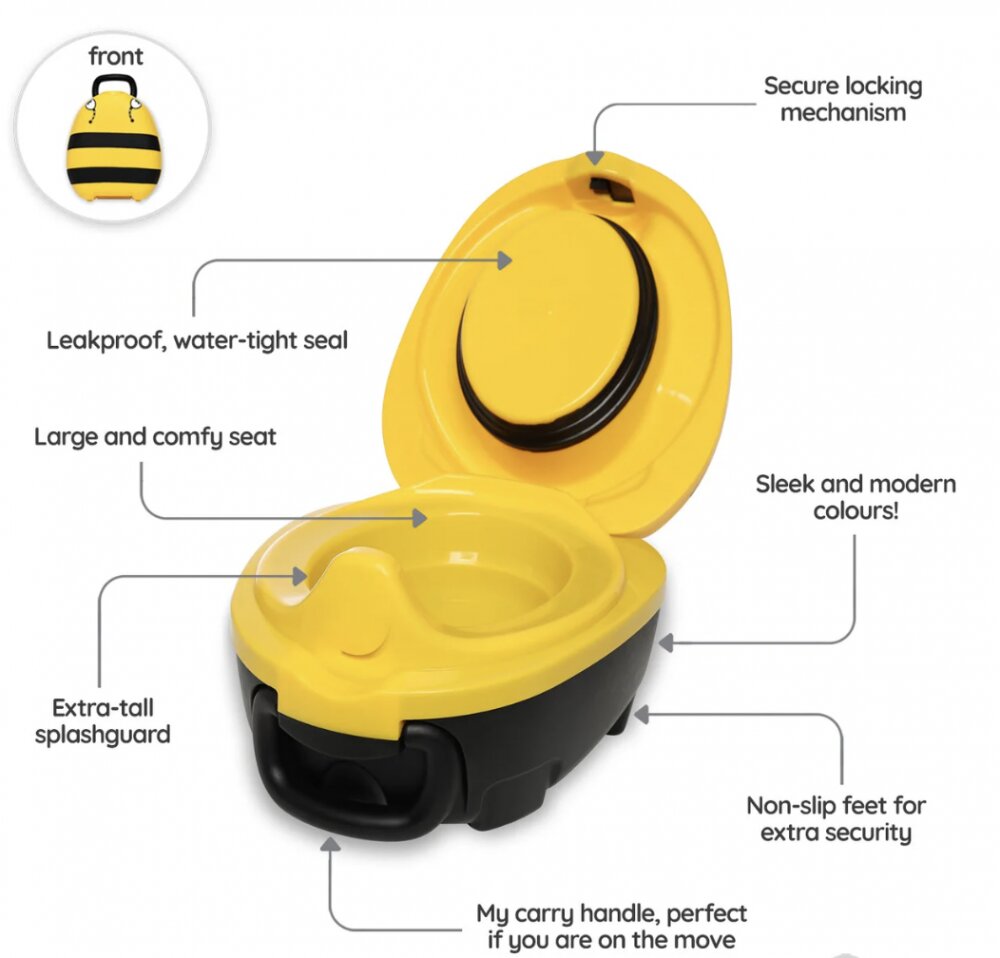 My Carry Potty Olita portabila cu capac si maner Bumble Bee