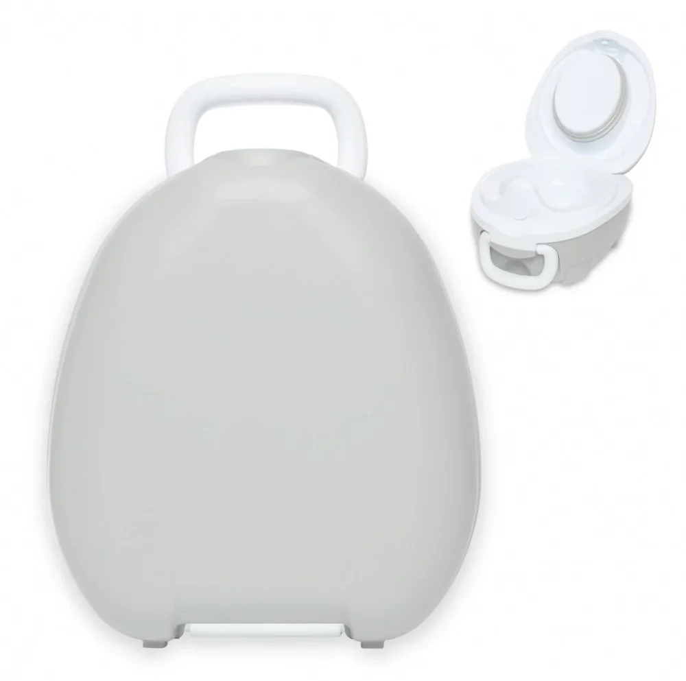 My Carry Potty Olita portabila cu capac si maner Pearl Grey