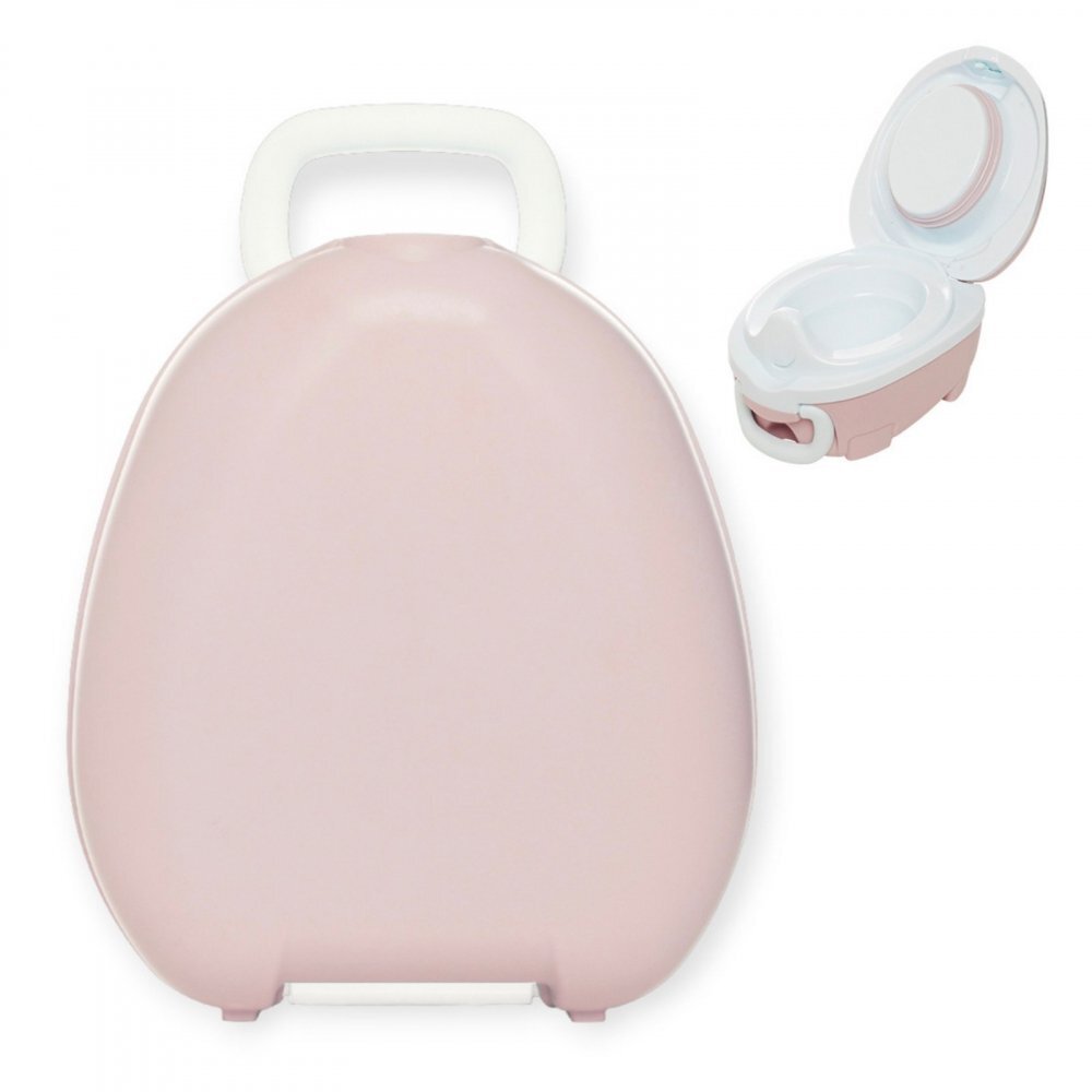 My Carry Potty Olita portabila cu capac si maner Roz pal
