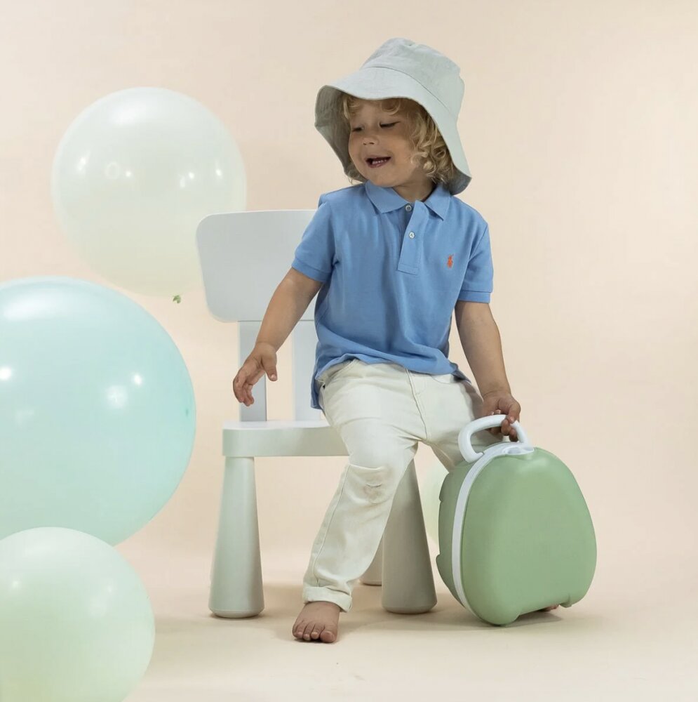 My Carry Potty Olita portabila cu capac si maner Verde pal