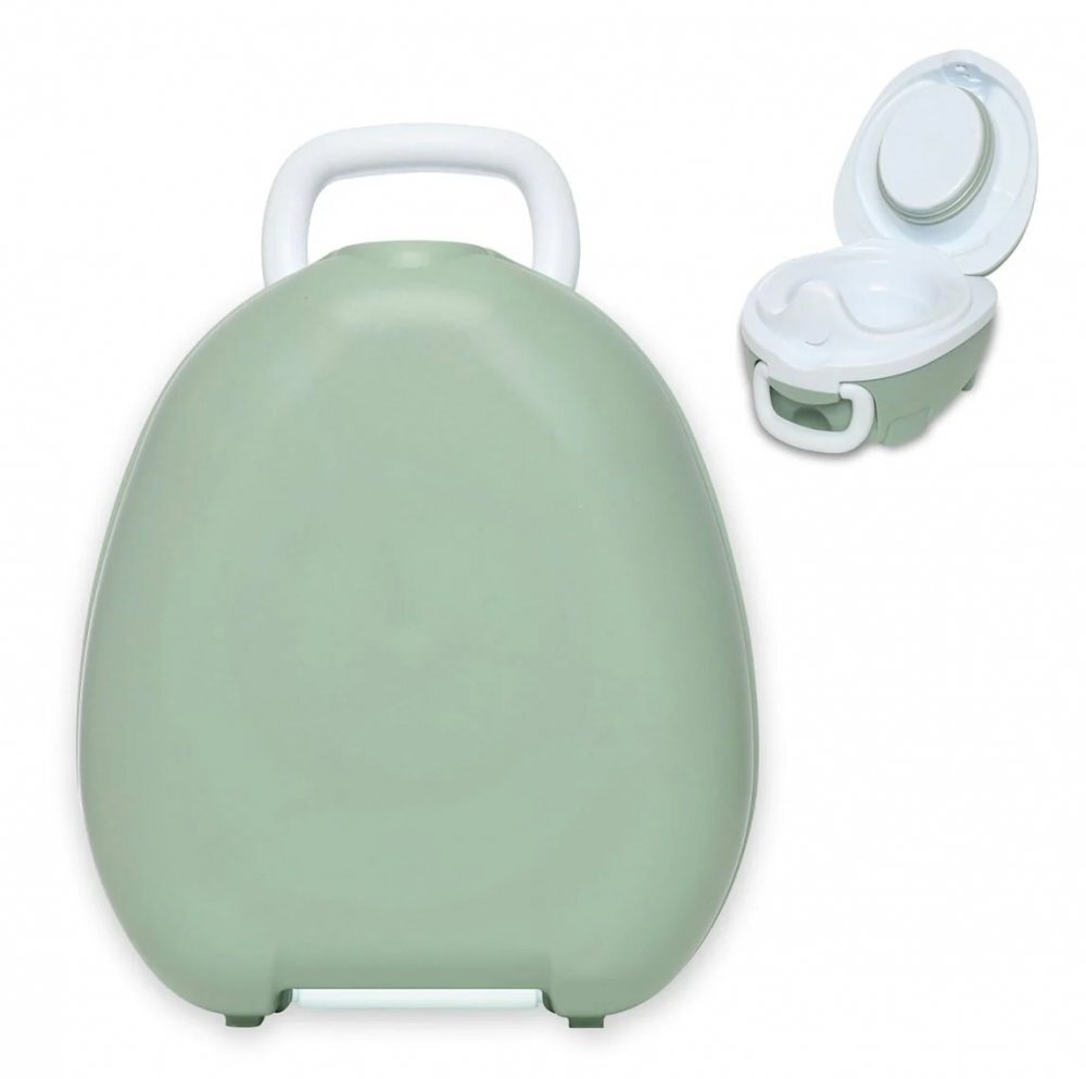 My Carry Potty Olita portabila cu capac si maner Verde pal