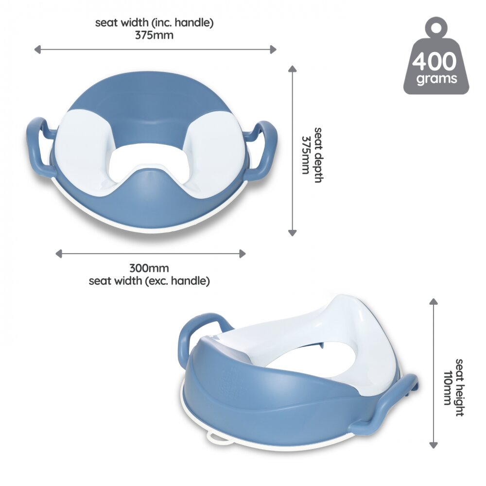 My Carry Potty Reductor cu manere pentru toaleta My Trainer Seat Bleu pastel