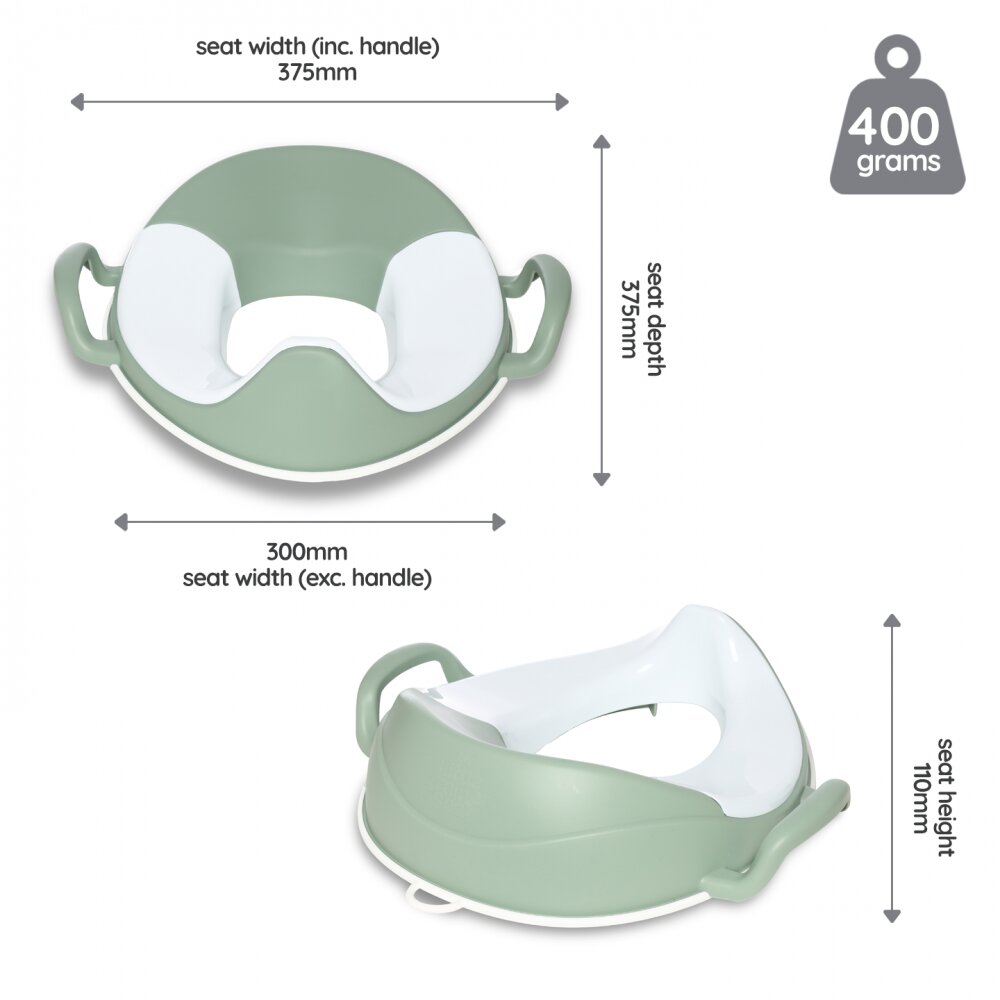 My Carry Potty Reductor cu manere pentru toaleta My Trainer Seat Verde pastel