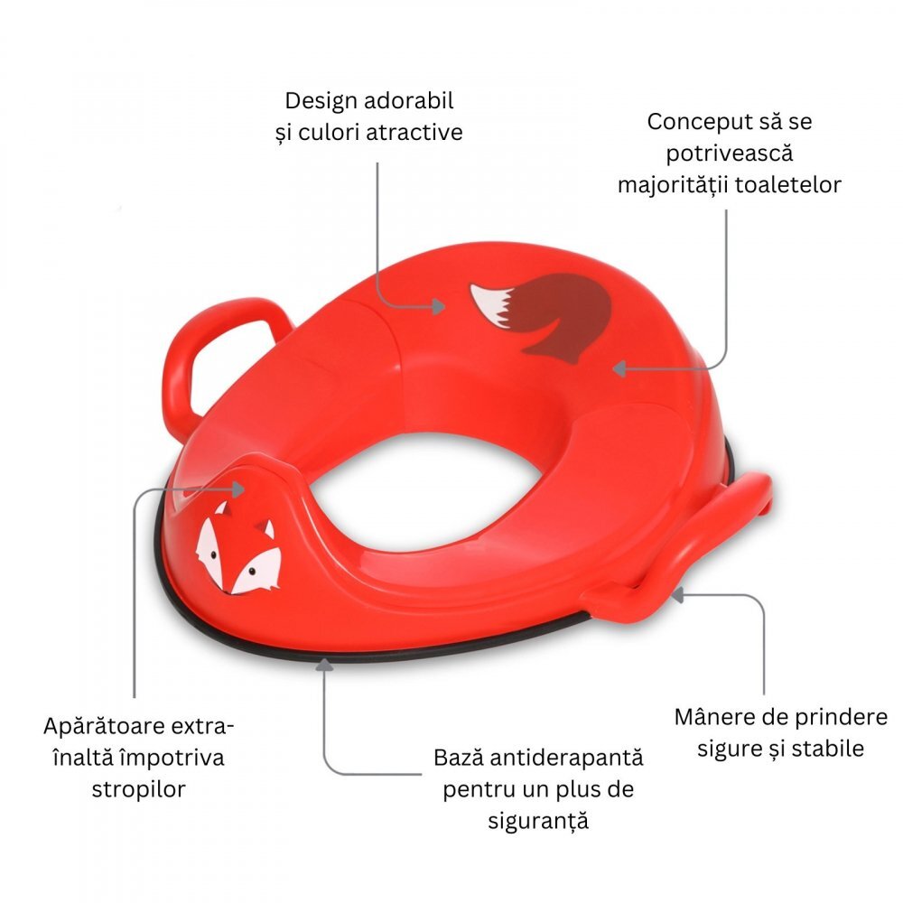 My Carry Potty Reductor cu manere pentru toaleta My Trainer Seat Vulpe