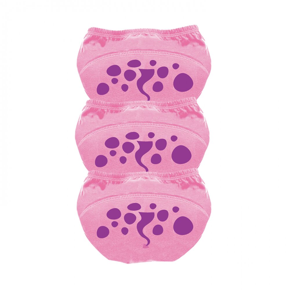 My Carry Potty Set de 3 chilotei de antrenament la olita My Little Training Pants 2-3 ani Pink Dragon