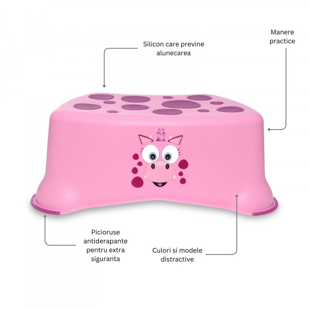 My Carry Potty Treapta inaltatoare pentru copii My Step Stool Dragon Roz
